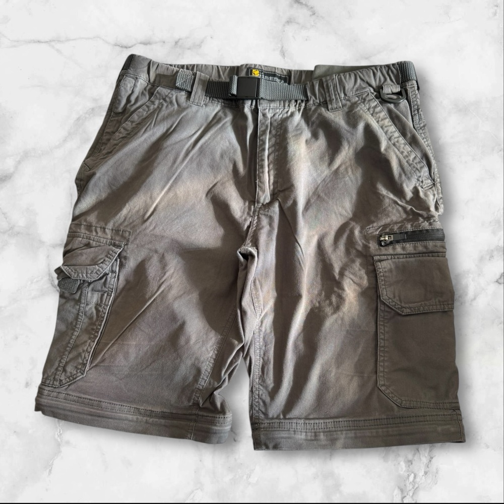 BC Clothing Convertible Cargo Pants Shorts Size L 34